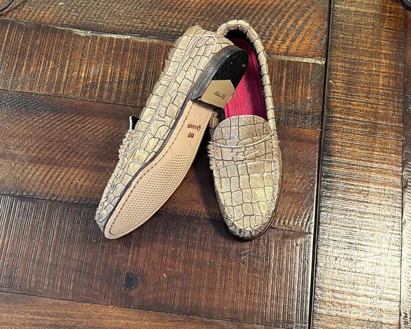 Quoddy KKB Penny Loafer: Gold Hair-On Leather