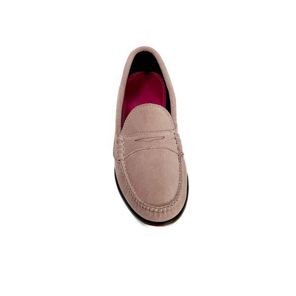Quoddy KKB Penny Loafer: Pink Suede
