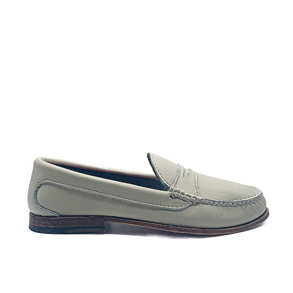 quoddy KKB Penny Loafer: Winter White Leather
