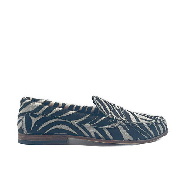 quoddy KKB Penny Loafer: Zebra Print
