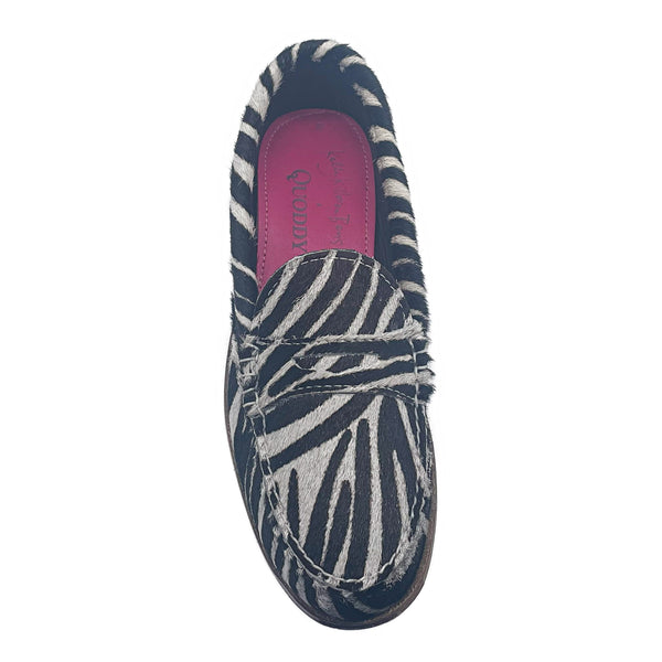 Quoddy KKB Penny Loafer: Zebra Print