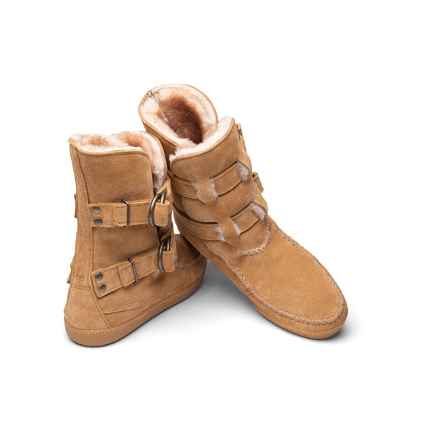 Quoddy KKB Twinstrap Ring Boot - Dark Toast Suede