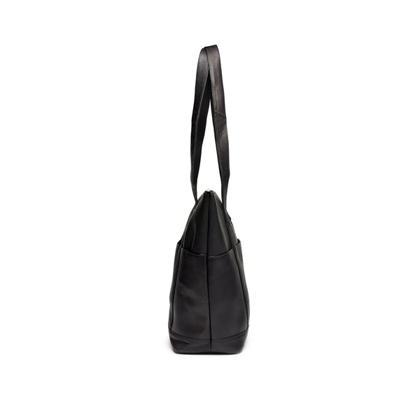 Quoddy Large Multi-Pocket Tote- Black