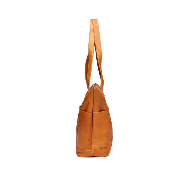 Quoddy Large Multi-Pocket Tote - Tan