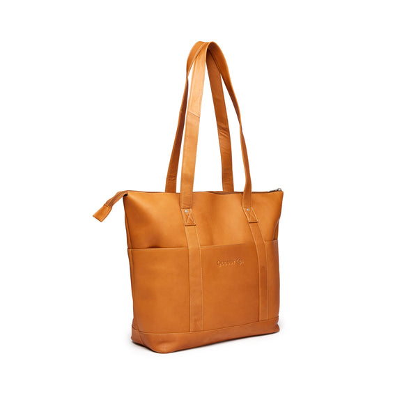 quoddy Large Multi-Pocket Tote - Tan