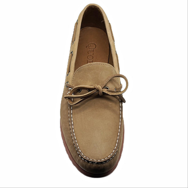 Quoddy LE Men's Canoe Shoe: Balsam Leather Brick