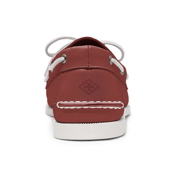 Quoddy Men’s 2 Eyelet LE Boat Shoe: Brick