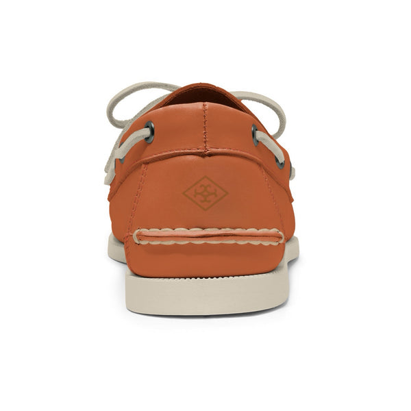 Quoddy Men’s 2 Eyelet LE Boat Shoe: Coral