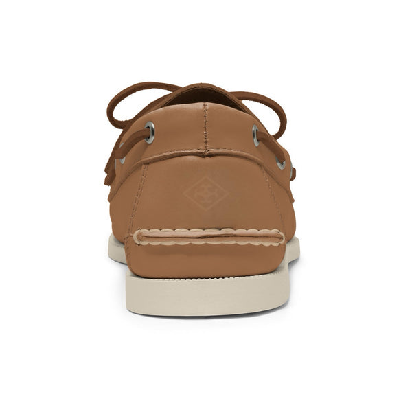 Quoddy Men’s 2 Eyelet LE Boat Shoe: Tan