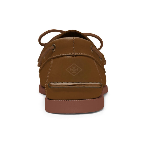 Quoddy Men’s 2 Eyelet LE Boat Shoe: Whiskey Brick