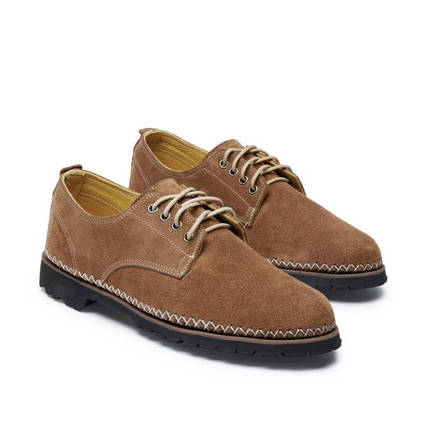 Quoddy Men's Bennett XStitch Oxford: Toffee Suede