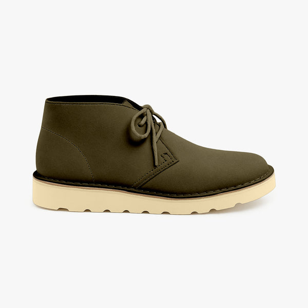 quoddy Men's Biddeford Desert Boot Wedge: Olive
