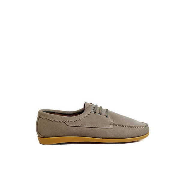 quoddy Men’s Blucher Shoe: LE Grey Suede