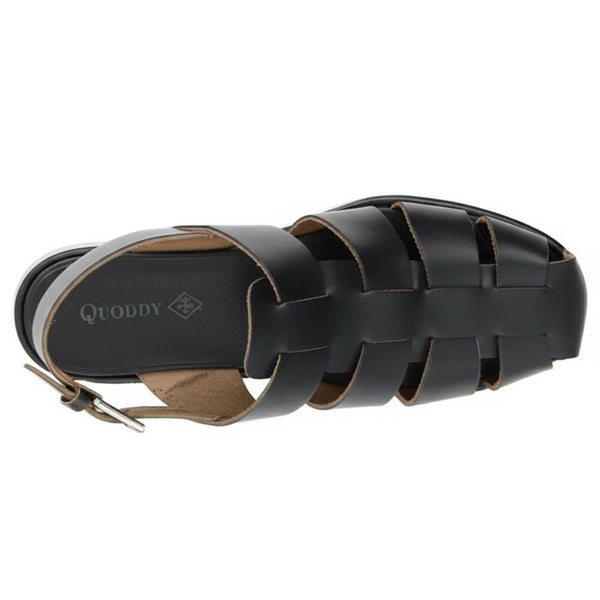 Quoddy Men’s Fisherman Sandal Quick Turn: Black