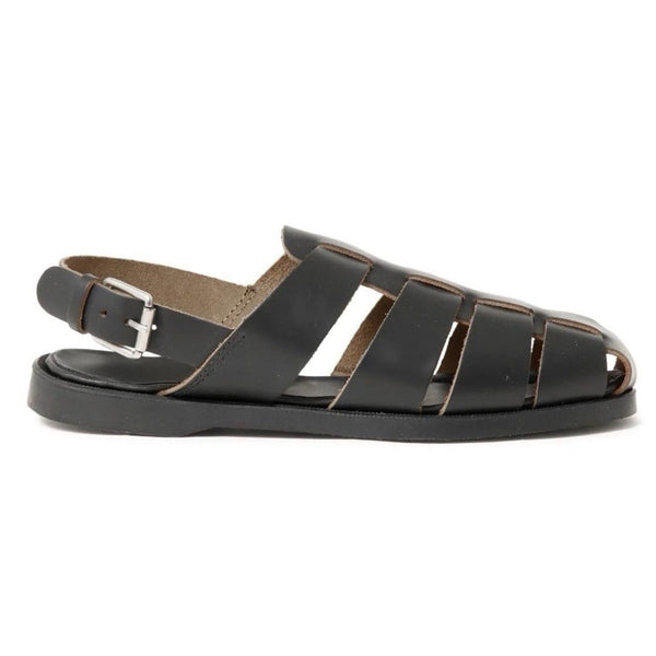 quoddy Men’s Fisherman Sandal Quick Turn: Black