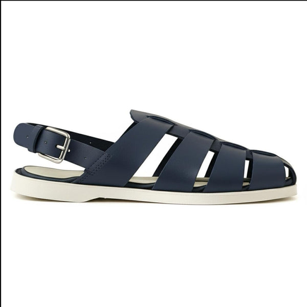 quoddy Men’s Fisherman Sandal Quick Turn: Navy