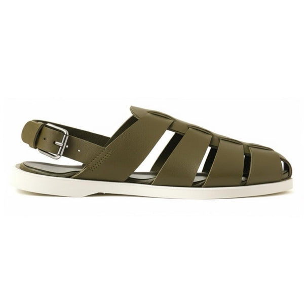 quoddy Men’s Fisherman Sandal Quick Turn: Olive