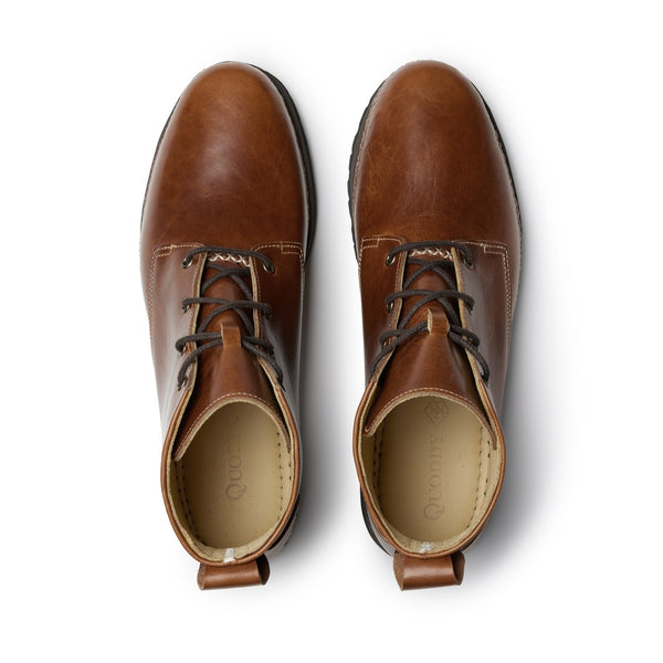 Quoddy Men's Jack XStitch Chukka: Whiskey Leather