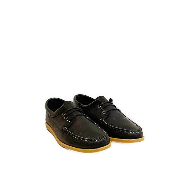 Quoddy Men’s LE Blucher Shoe: Black Grizzly