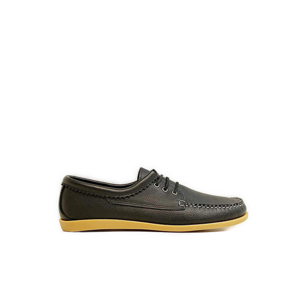 quoddy Men’s LE Blucher Shoe: Black Grizzly