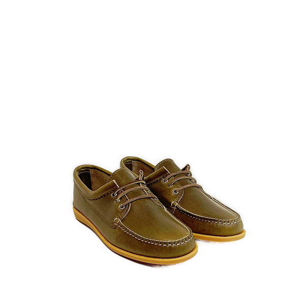 Quoddy Men’s LE Blucher Shoe: Horween Olive