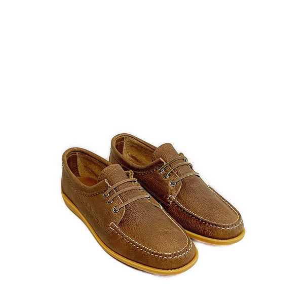 Quoddy Men’s LE Blucher Shoe: Peanut Grizzly