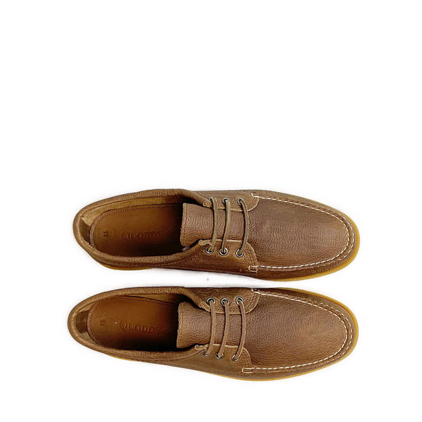 Quoddy Men’s LE Blucher Shoe: Peanut Grizzly