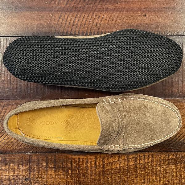 Quoddy Men’s LE Vessel Driver: Mushroom Suede