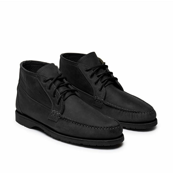 Quoddy Men’s Nubuck Chuck LE Chukka: Black