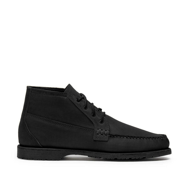 quoddy Men’s Nubuck Chuck LE Chukka: Black