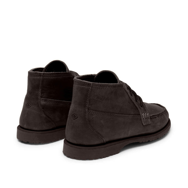 Quoddy Men’s Nubuck Chuck LE Chukka: Dark Brown