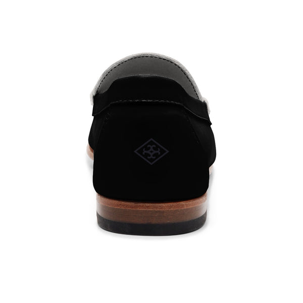 Quoddy Men's Penny Loafer Classic LE: Black White