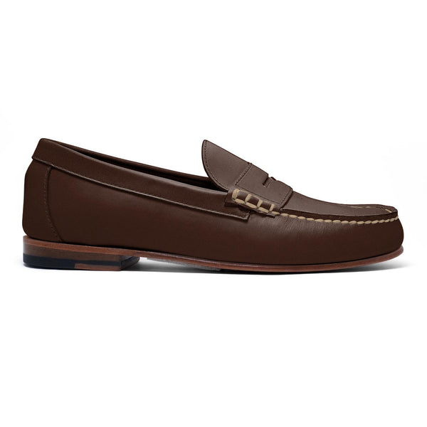 quoddy Men's Penny Loafer Classic LE: Forest Brown