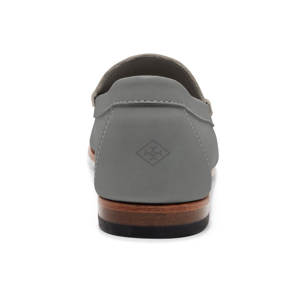 Quoddy Men's Penny Loafer Classic LE: Grey/Ivory