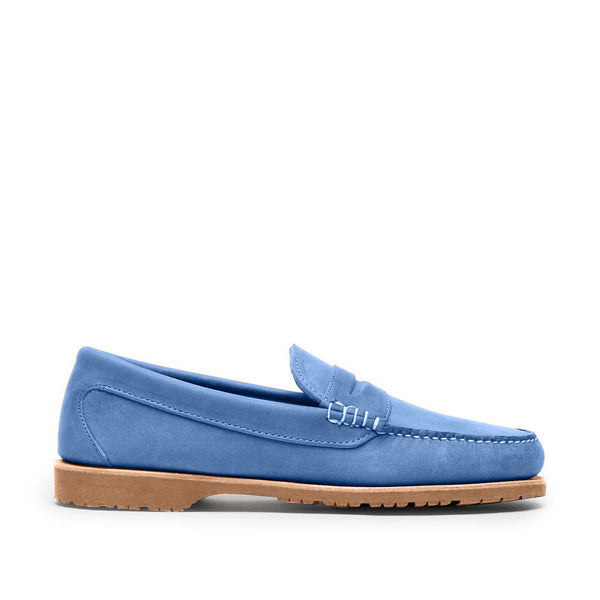 quoddy Men’s Penny Nubuck LE: Azul