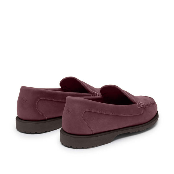 Quoddy Men’s Penny Nubuck LE: Cabernet