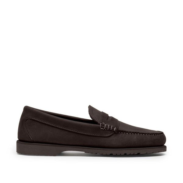 quoddy Men’s Penny Nubuck LE: Dark Brown