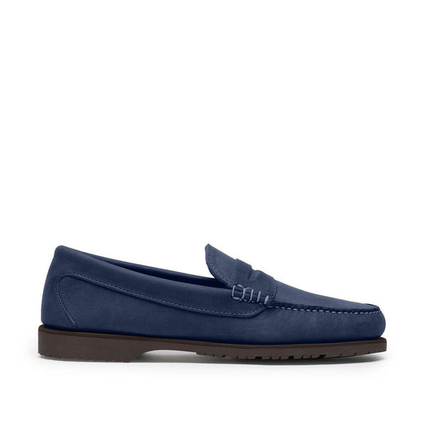 quoddy Men’s Penny Nubuck LE: Navy