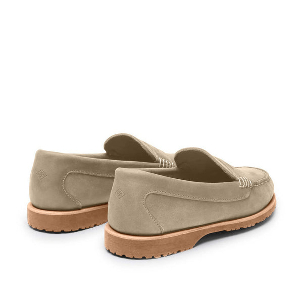 Quoddy Men’s Penny Nubuck LE: Sand