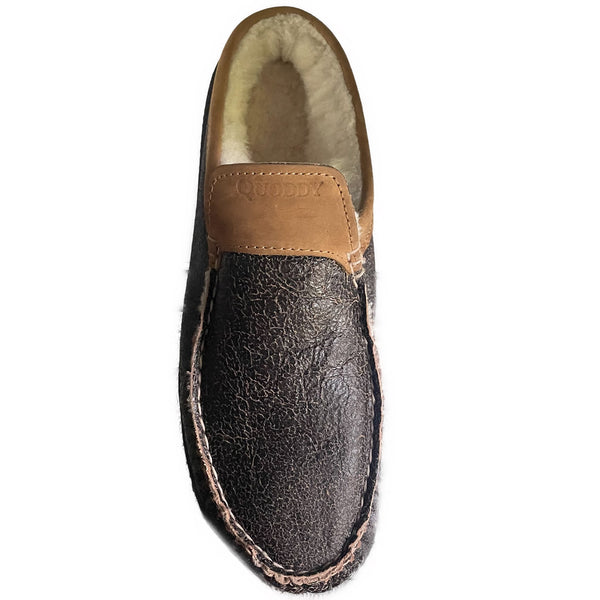 Quoddy Men’s Scruff ESQ LE Slipper: Bomber