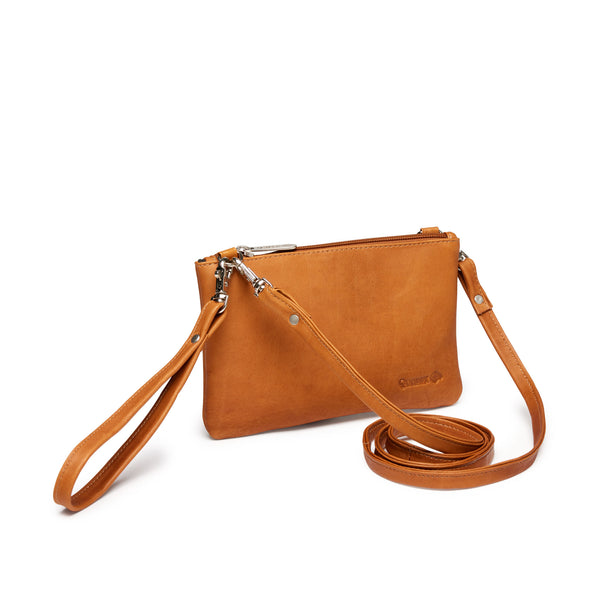 Quoddy Stadium Clutch Cross Body - Tan