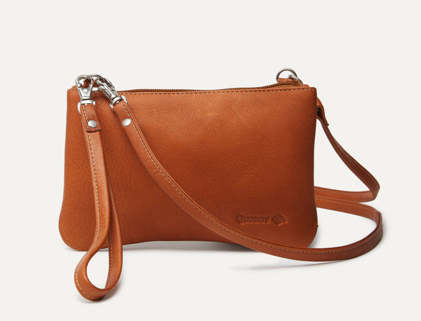 quoddy Stadium Clutch Cross Body - Tan