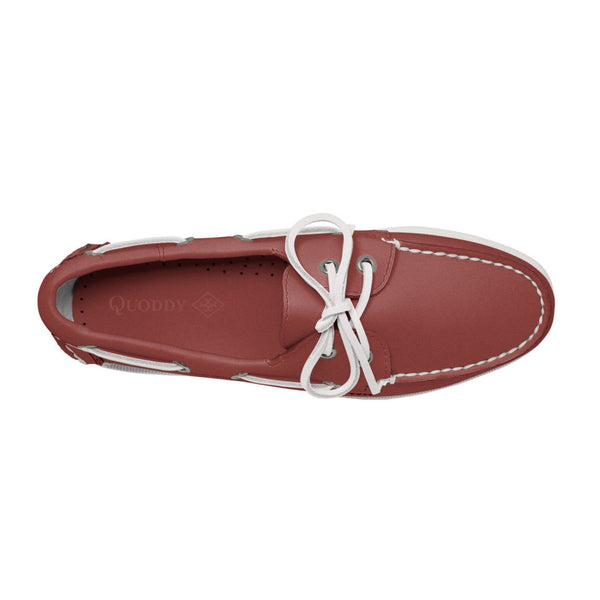Quoddy Women's 2 Eyelet LE Boat Shoe: Brick