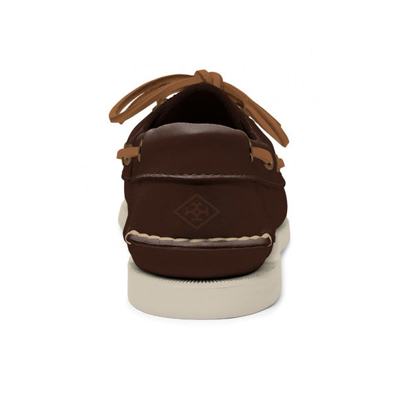 Quoddy Women's 2 Eyelet LE Boat Shoe: Brown