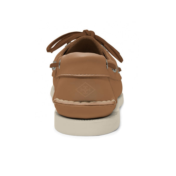 Quoddy Women's 2 Eyelet LE Boat Shoe: Tan