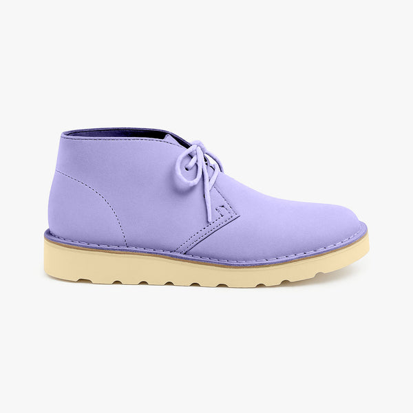 quoddy Women's Biddeford Desert Boot Wedge: Lilac