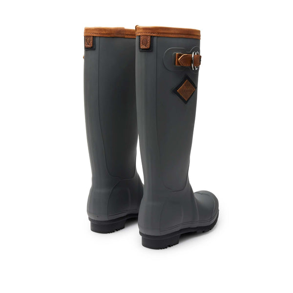 Quoddy Women’s High-Tide Rain Boot: Grey Brown