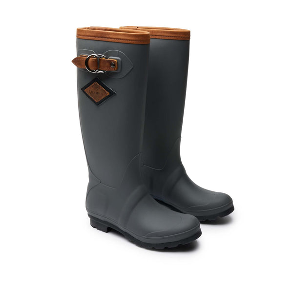 Quoddy Women’s High-Tide Rain Boot: Grey Brown