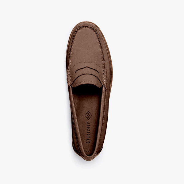 Quoddy Women's Penny Nubuck LE: Brown