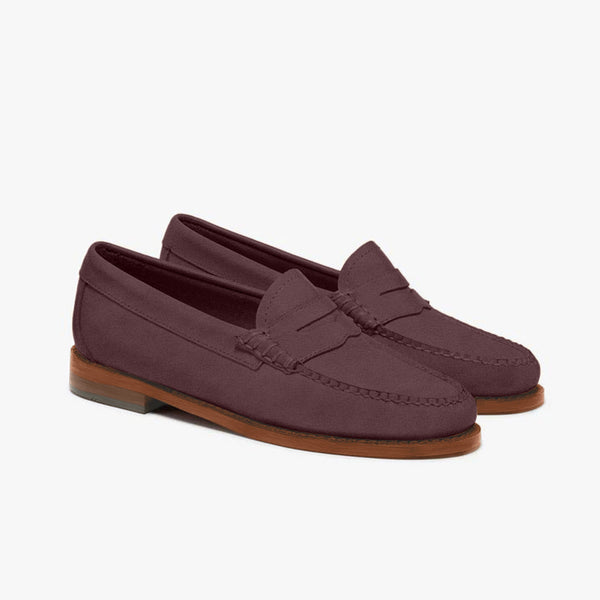 Quoddy Women's Penny Nubuck LE: Cabernet